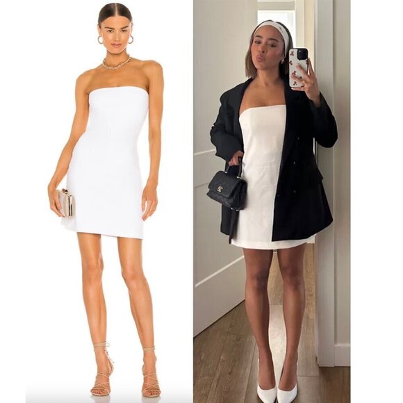 SUSANA MONACO Strapless Tube Mini Dress in Sugar Size X-Small - Picture 1 of 12